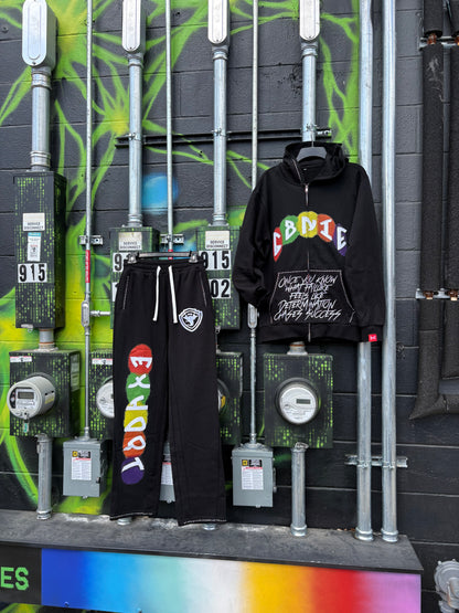 Velour Noir Hoodie (2XL)