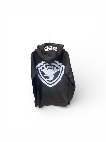 Velour Noir Hoodie (2XL)
