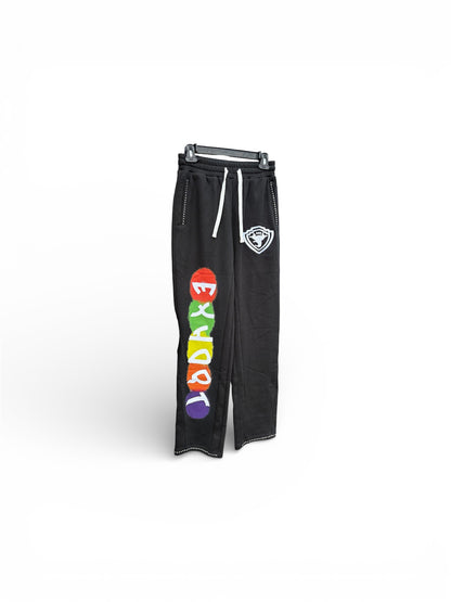 Velour Noir Sweatpants (XL)