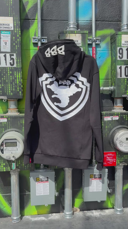 Velour Noir Hoodie (2XL)